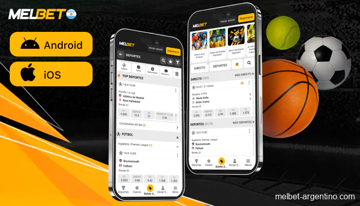 Aplicación móvil de Melbet Argentina para Android e iOS