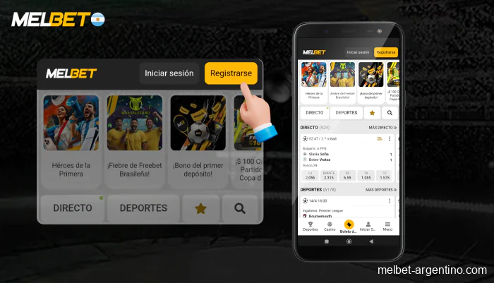 Haz clic en el botón amarillo de registro, paso 2