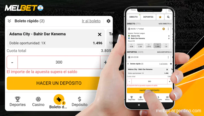 Guía para hacer tu primera apuesta en la app de Melbet Argentina