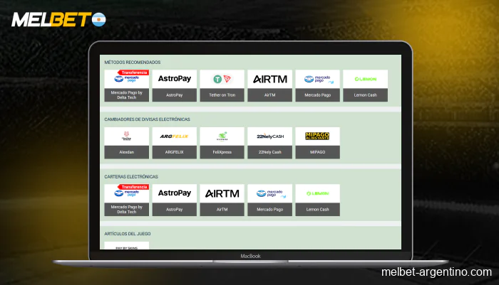 Métodos de pago y tiempos de procesamiento en Melbet Argentina