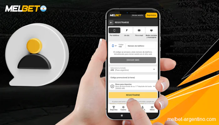 Pasos para registrarte fácilmente desde la app Melbet