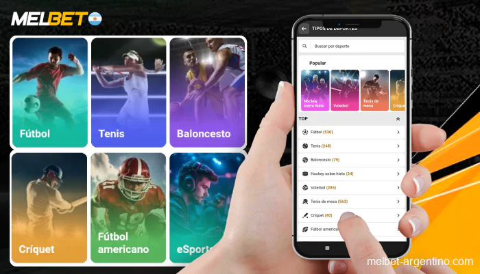 Opciones de apuestas disponibles en Melbet móvil